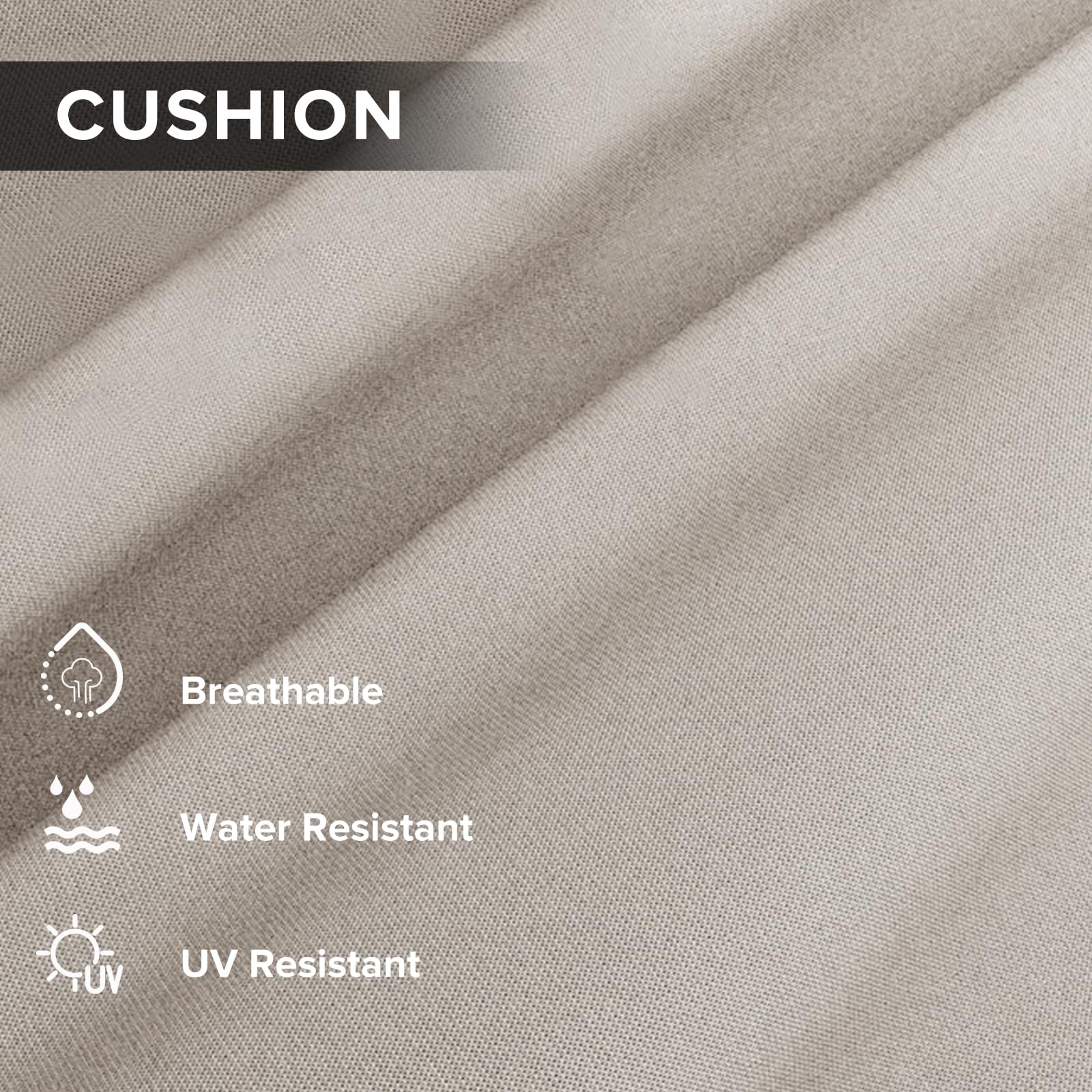 COOS BAY Modern 2 Piece Wicker Outdoor Ottomans, Patio Ottoman Foot Rest Set for Couch with Removable Cushions, 29.1" W x 18.1" D x 17.3" H, Brown/Gray - Image 6